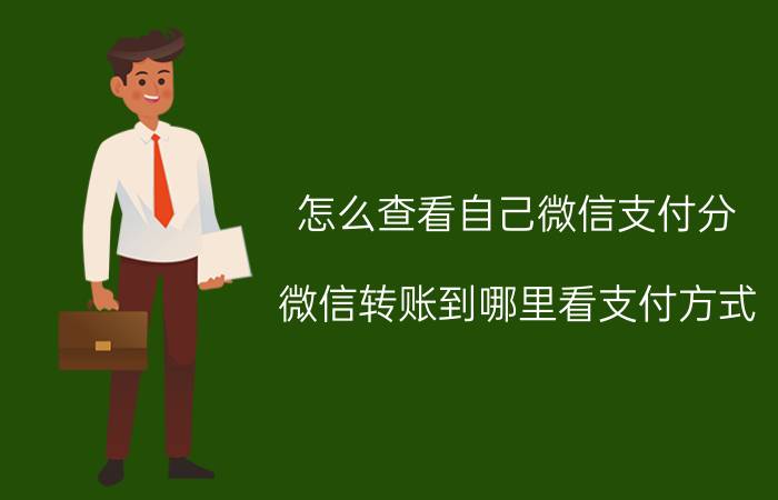 怎么查看自己微信支付分 微信转账到哪里看支付方式？